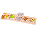 Bigjigs Toys Bigjigs Baby Lesena sestavljanka Safari