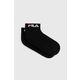 Nogavice Fila 2-pack črna barva - črna. Kratke nogavice iz kolekcije Fila. Model izdelan iz elastičnega materiala. V kompletu sta dva para.