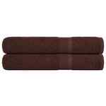 vidaXL Brisače 2 kos rjava 100x200 cm 360 g/m² 100% bombaž