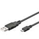 WEBHIDDENBRAND Ewent kabel USB 2.0 A -&gt; Micro USB B, 1,8 m, črn