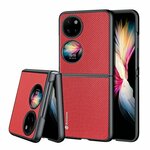 Dux Ducis Fino ovitek za Huawei P50 Pocket, rdeča