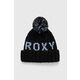 Kapa Roxy črna barva - črna. Kapa iz kolekcije Roxy. Model izdelan iz debele pletenine.