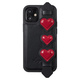 slomart kingxbar sweet series gelski ovitek s pristnimi kristali Swarovski in stojalom iphone 12 pro / iphone 12 black