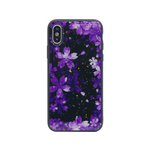 Chameleon Apple iPhone X/XS - Gumiran ovitek (TPUP) - Purple Flowers