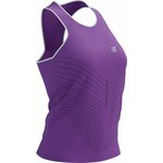 Compressport Performance Singlet W Royal Lilac/White L Tekaška majica brez rokavov