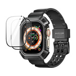 SUPCASE unicorn beetle pro &amp; kaljeno steklo apple watch ultra (49mm) črna