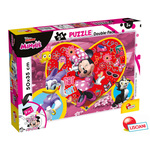 Lisciani Minnie in Daisy Puzzle 24 dvostranske 50x35 cm