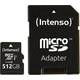 Intenso Pro MicroSDXC spominska kartica, 128 GB, 90 MB/s,UHS-I + SD adapter