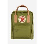 Nahrbtnik Fjallraven Kanken Mini zelena barva - zelena. Nahrbtnik iz kolekcije Fjallraven. Model izdelan iz tekstilnega materiala. Tkanina iz Vinylon F je trpežna ter enostavna za čiščenje in nego.