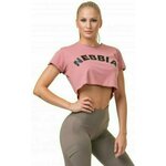Nebbia Loose Fit Sporty Crop Top Old Rose L Fitnes majica