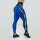 Nebbia High Waisted Side Stripe Leggings Iconic Blue L Fitnes hlače