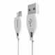 DUDAO L4M kabel USB / Micro USB 2.4A 2m, belo