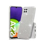 OSTALO Silikonski ovitek z bleščicami bling za xiaomi redmi 9c - srebrn