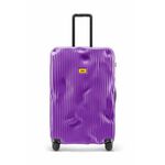 Kovček Crash Baggage STRIPE rumena barva, CB153 - vijolična. Kovček iz kolekcije Crash Baggage. Model izdelan iz plastike.