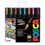 WEBHIDDENBRAND Marker Uni PC-5M POSCA, set 8/1 METALLIC