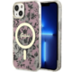 Guess Flowers ovitek za iPhone 13, roza (GUHMP13MHCFWSP)