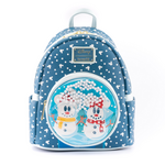 Loungefly Disney Snowman Minnie Mickey Snow Globe Mini Nahrbtnik