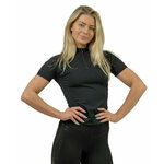 Nebbia Compression Zipper Shirt INTENSE Ultimate Black L Fitnes majica