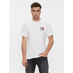 Tommy Jeans Majica Essential Flag DM0DM18263 Bela Slim Fit