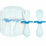 WEBHIDDENBRAND Ergonomski jedilni pribor za otroke Baby Ono blue