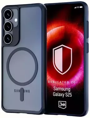 3MK Ovitek satin armor MagCase za Galaxy S25 - črn