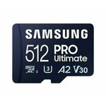 Samsung PRO Ultimate/micro SDXC/512GB/200MBps/UHS-I U3/Class 10/+ Adapter/Blue