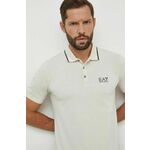 EA7 Emporio Armani polo - bež. Polo iz kolekcije EA7 Emporio Armani. Model izdelan iz enobarvne pletenine.