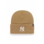 Kapa 47brand Mlb New York Yankees oranžna barva - oranžna. Kapa iz kolekcije 47brand. Model izdelan iz enobarvne pletenine.