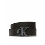 Calvin Klein Jeans Moški pas Gift Prong Harness Lthr Belt35Mm K50K511516 Črna