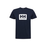 Helly Hansen bombažna majica - mornarsko modra. T-shirt iz zbirke Helly Hansen. Model narejen iz tanka, elastična tkanina.