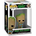 Funko POP Marvel: IAG- Groot w/ Grunds