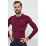 Majica z dolgimi rokavi za vadbo Under Armour bordo barva - bordowy. Majica z dolgimi rokavi za vadbo iz kolekcije Under Armour. Model izdelan iz hitrosušečega materiala.