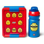 LEGO ICONIC Classic deseti komplet (steklenica in škatla) - rdeča / modra