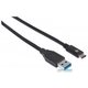 Kabel MANHATTAN, USB 3.0, USB-A (M) na USB-C (M), 1m