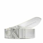 Calvin Klein Jeans Ženski pas Round Mono Pl Rev Lthr Belt 30Mm K60K611489 Bela