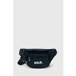 Torbica za okoli pasu BALR - modra. Pasna torbica iz kolekcije BALR. Model izdelan iz tekstilnega materiala.