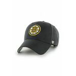 Kapa 47 brand Nhl Boston Bruins črna barva - črna. Kapa s šiltom vrste baseball iz kolekcije 47 brand. Model izdelan iz enobarvnega materiala z vstavki.