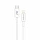 DUDAO L6X kabel USB-C / Lightning PD 18W 1m, belo