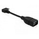 WEBHIDDENBRAND Delock Adapter USB micro-B moški pravokotni &gt; USB 2.0-A ženski OTG 11cm