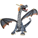 Bullyland Dragon sedi modro-srebrna