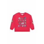Otroški bombažen pulover Marc Jacobs rdeča barva - rdeča. Otroški pulover iz kolekcije Marc Jacobs, izdelan iz pletenine z nalepko. Model iz izjemno udobne bombažne tkanine.
