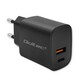 slomart gan power pro | 1xusb-c | 1xusb | 30w | 5-20v | 1,5-3a | črna