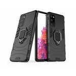 OSTALO Silikonski ovitek armor ring za samsung galaxy s20 fe g781 - črn