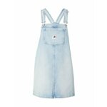 Tommy Jeans Jeans obleka Pinafore DW0DW17678 Modra Regular Fit