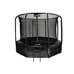 WEBHIDDENBRAND Jumpi 312cm/10FT Maxy Comfort vrtni trampolin črne barve z notranjo mrežo