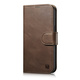 iCARER oil wax wallet case 2v1 case iphone 14 usnjen flip cover anti-rfid brown (wmi14220721-bn)