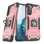 slomart wozinsky ring armor tough hybrid case cover + magnetic mount za samsung galaxy s22 ultra zlata