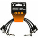 Dunlop MXR 3PDCPR06 Ribbon Patch Cable 3 Pack Črna 15 cm Kotni - Kotni