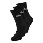 adidas Visoke nogavice Unisex Linear Crew Cushioned Socks 3 Pairs IC1301 Črna