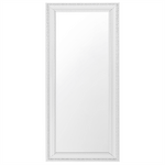 Beliani Stensko ogledalo 50x130 belo/srebrno VERTOU